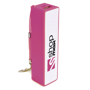 Tower power bank portable charger with pink trim