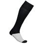 Training Socks in blackand grey with 1 colour print logo