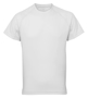 TriDri Panelled Tech Tee in white with crew neck