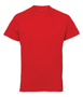TriDri Panelled Tech Tee in red with crew neck