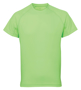 TriDri Panelled Tech Tee in green with crew neck