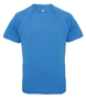 TriDri Panelled Tech Tee in blue with crew neck