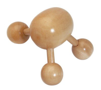 wooden tripod massager