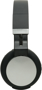 Twist Wireless Headphones in black and silver side view