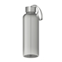 Transparent grey drinks bottle with grey strap and lid