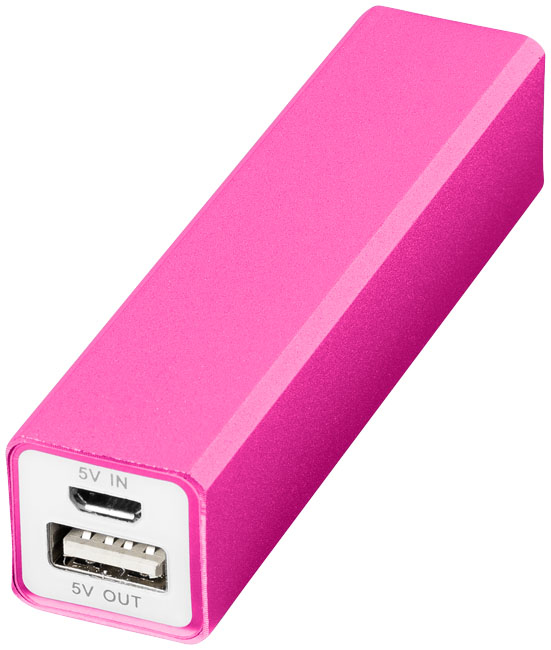 Volt Aluminium Power Bank in pink