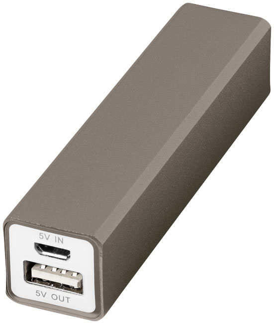 Volt Aluminium Power Bank in grey