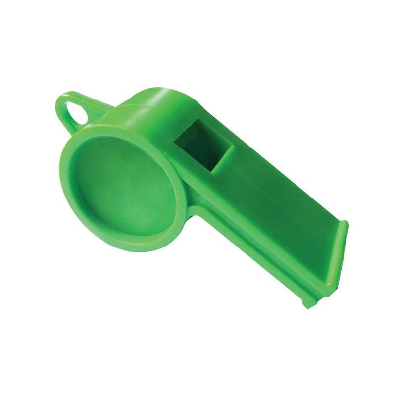 Plastic Whistle in Green