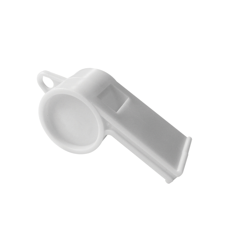 Plastic Whistle in White