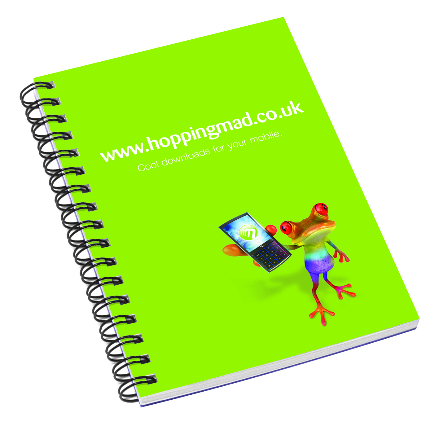 Wiro Smart Spiral notebook with full colour print on front cover