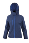 Women's Core Performance Softshell Jacket in navy with blue details