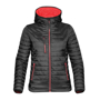 Women's Gravity Thermal Softshell in black with red details