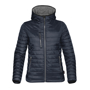 Women's Gravity Thermal Softshell in navy with grey details