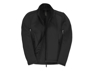 Womens ID 701 Softshell Jacket in blackwith full front zip and black inner fleece