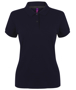 Women's Micro-fine Pique Polo Shirt in navy