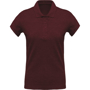 Women's Organic Polo Shirt in burgundy