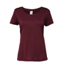 Women's Performance Core T-shirt in burgundy