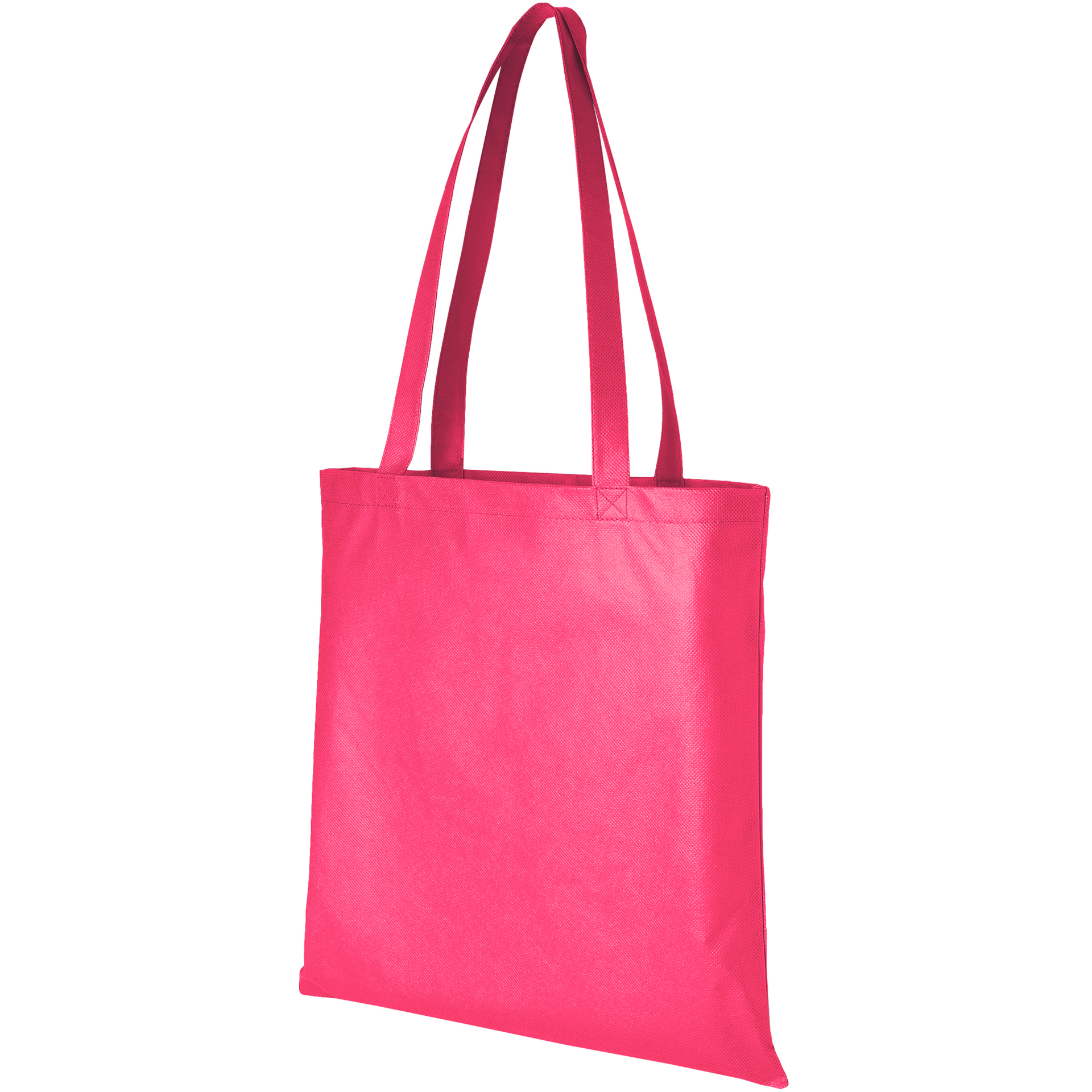 Magenta shopping bag with large branding area
