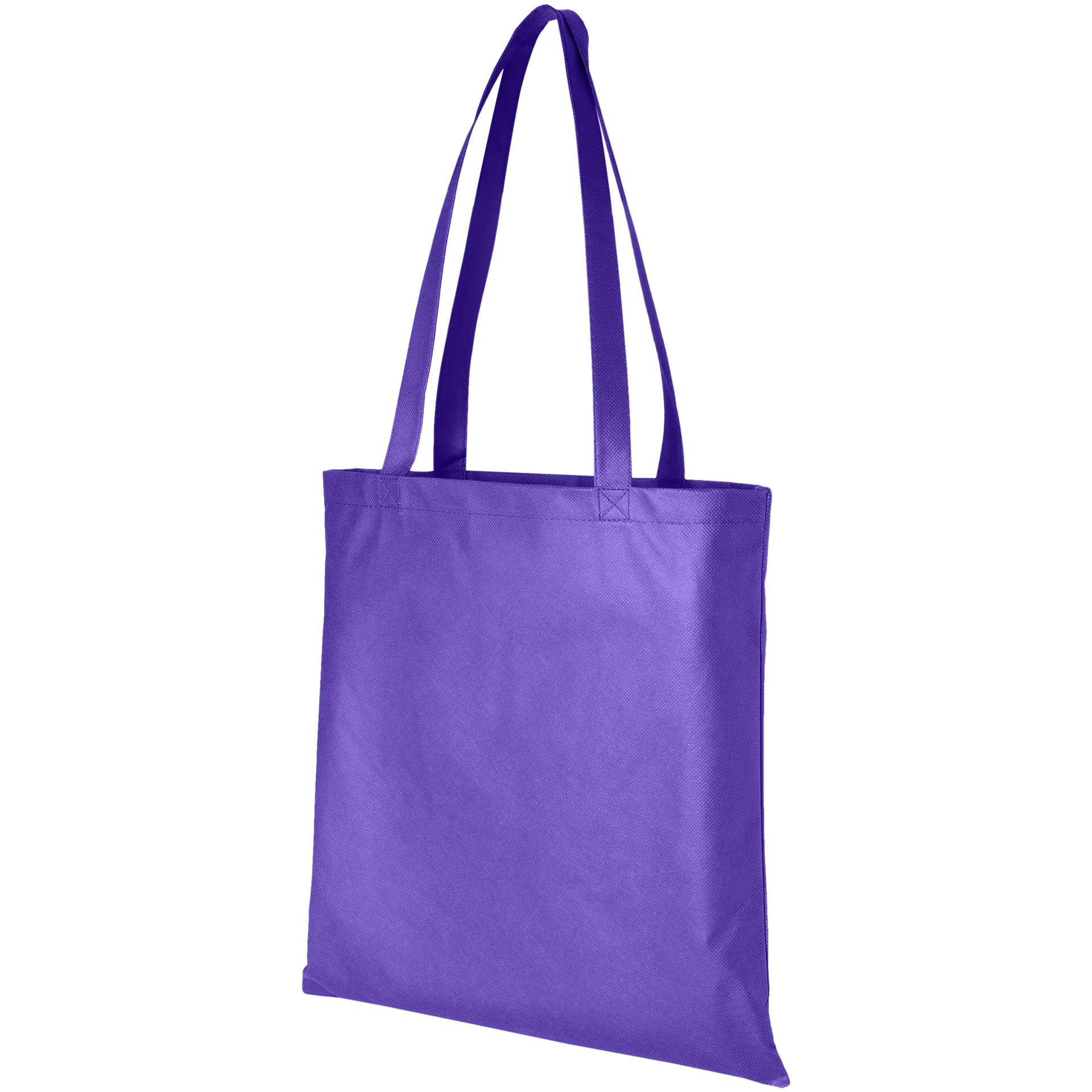 Promotional shopper bag in purple
