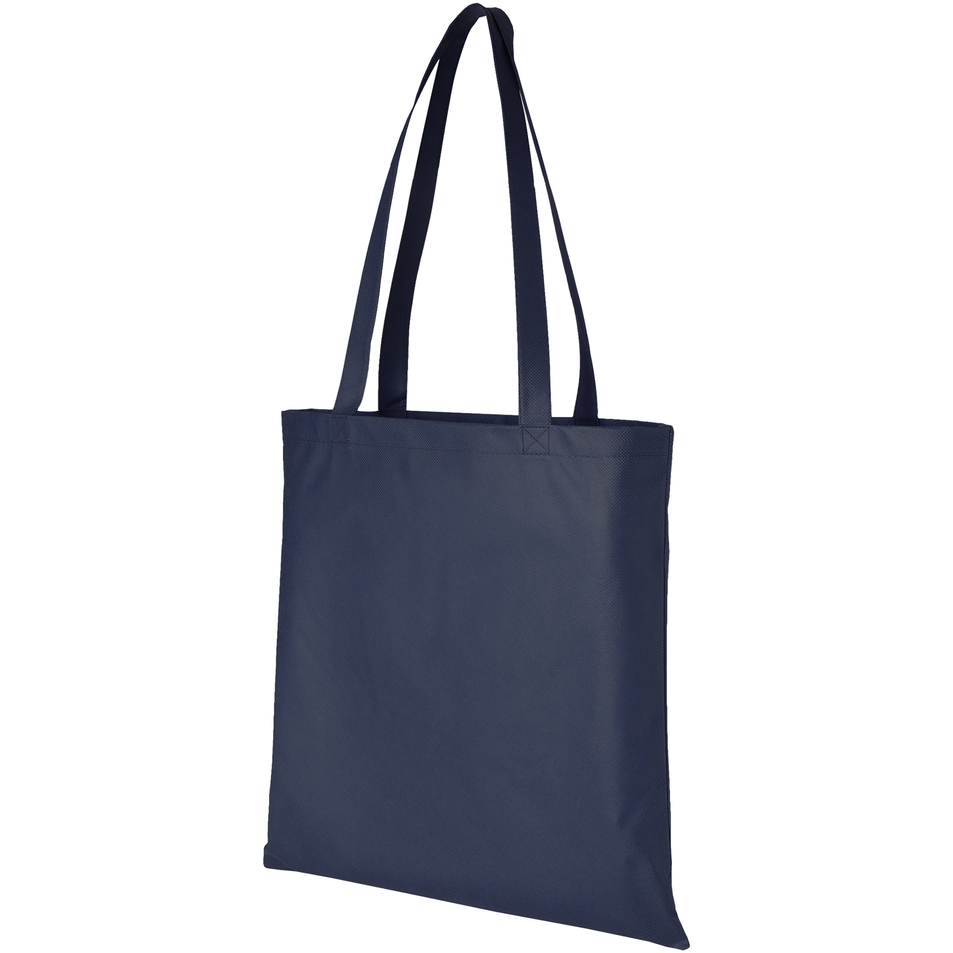 Navy promotional shopping bag
