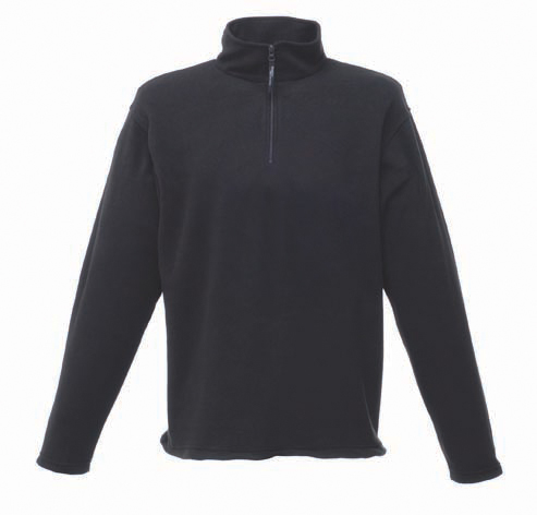 Zip-neck Microfleece in grey with 1/4 zip