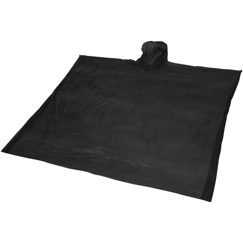 Ziva Disposable Poncho in black