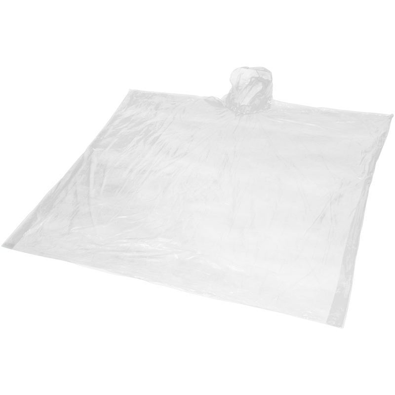 Ziva Disposable Poncho in white