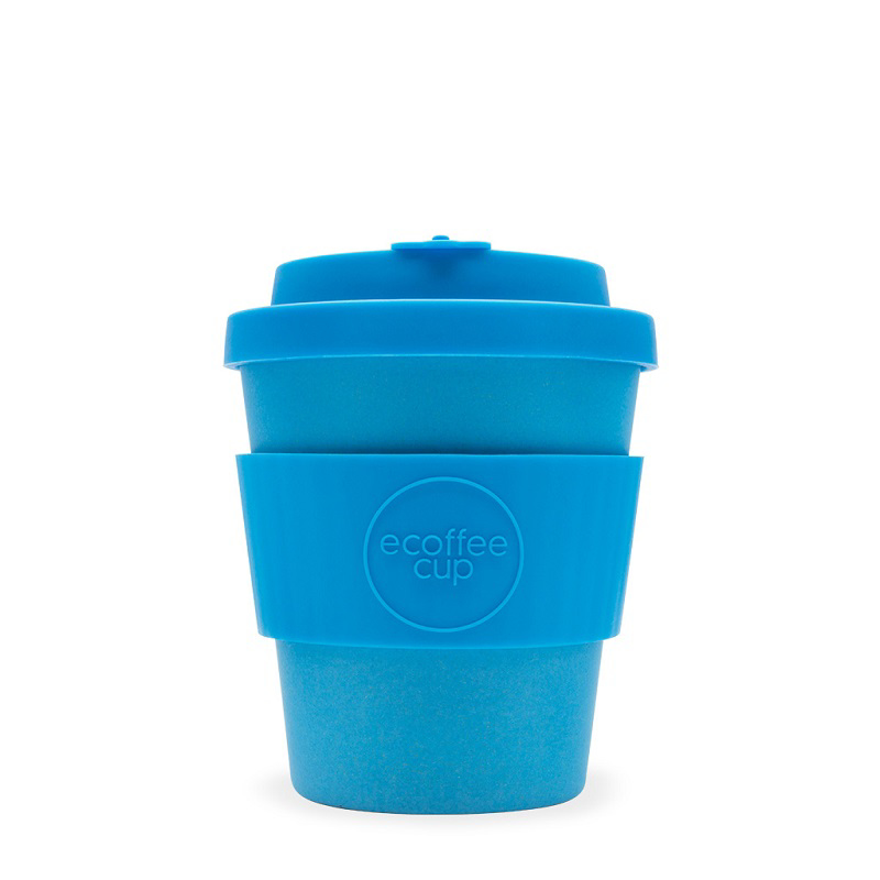 8oz Ecoffee cup in solid blue