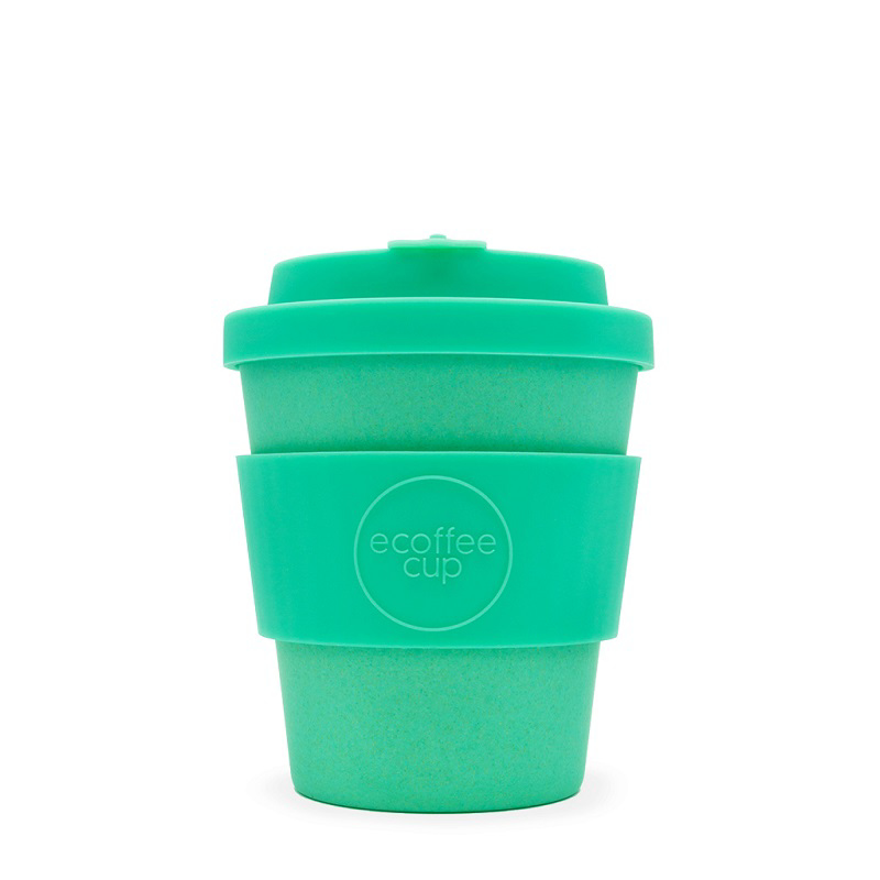 8oz Ecoffee cup for promotional merchandise in cyan