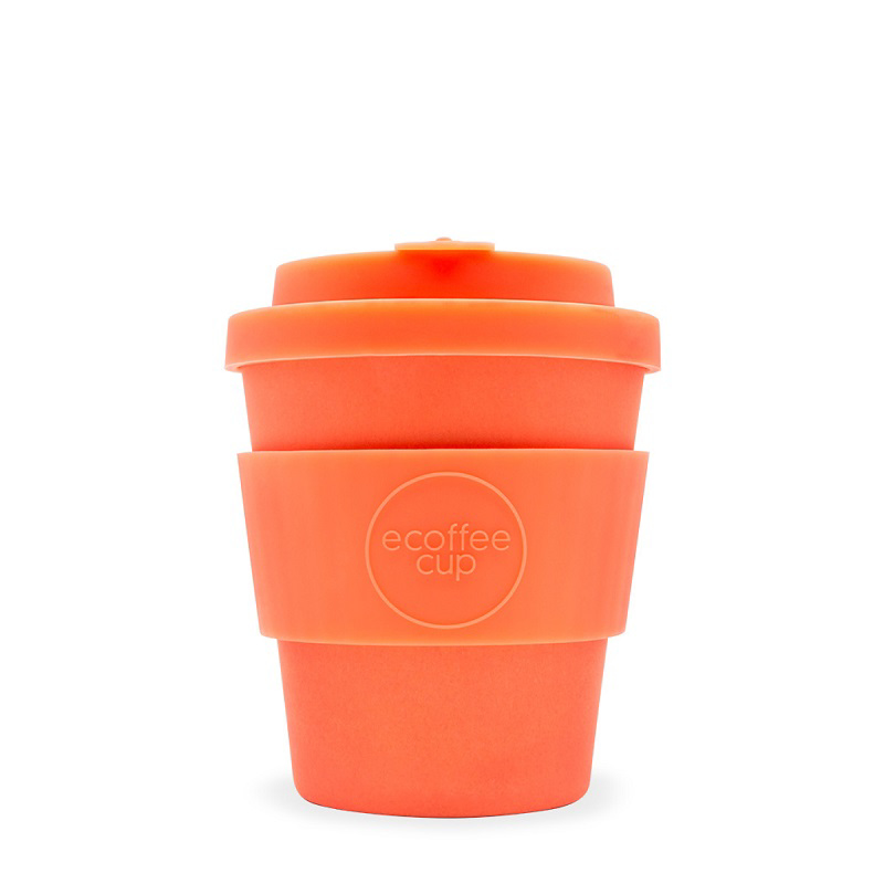 Orange 8oz reusable ecoffee cup