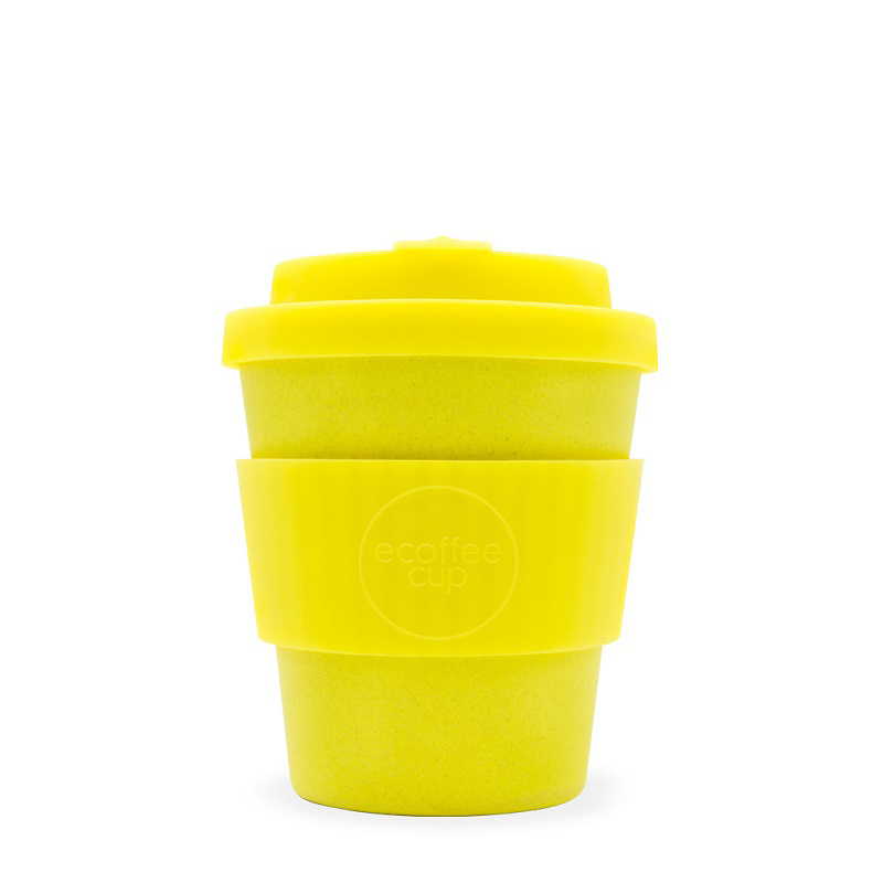 Yellow 8oz ECoffee travel mug