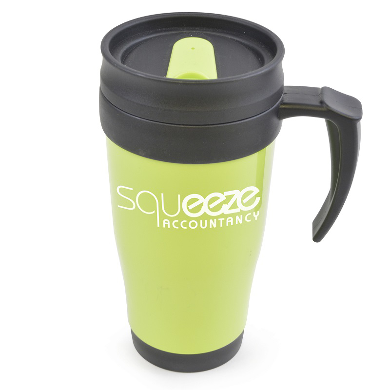 400ml on the go coffee cup with handle