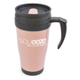 400ml double walled pink coffee take out mug