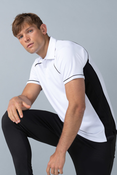 Show details for LV370   Finden and Hales Performance Piped Polo Shirt lv370 polo white
