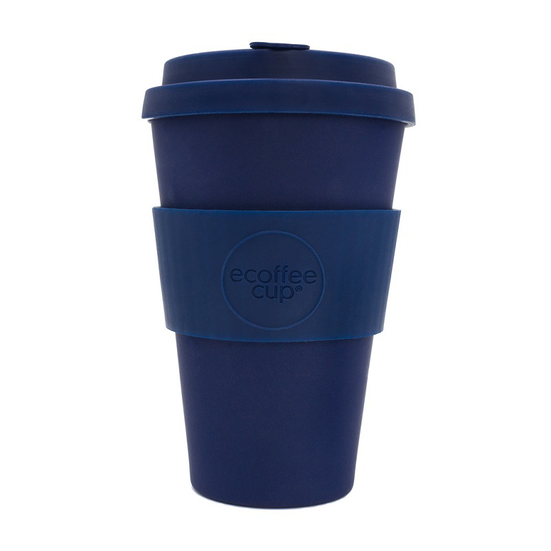 14oz reusable coffee take out mug in navy