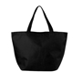 Large shopping bag in solid black