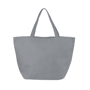 Large non-woven shopper bag in grey with long handles
