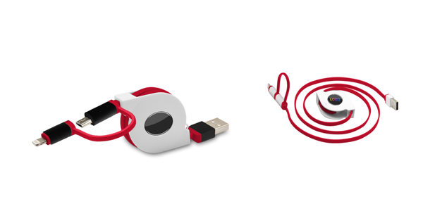Picture of 2-in-1 retractable charging cable