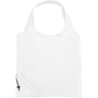 White loop handled foldaway shopping tote