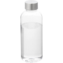 600ml Clear water bottle with silver screw lid
