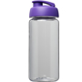 600ml bottle with large flat printing area and purple flip top lid