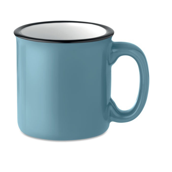 Vintage ceramic mug blue