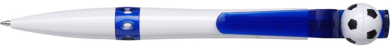 Plastic Pen With Football Top - Blue