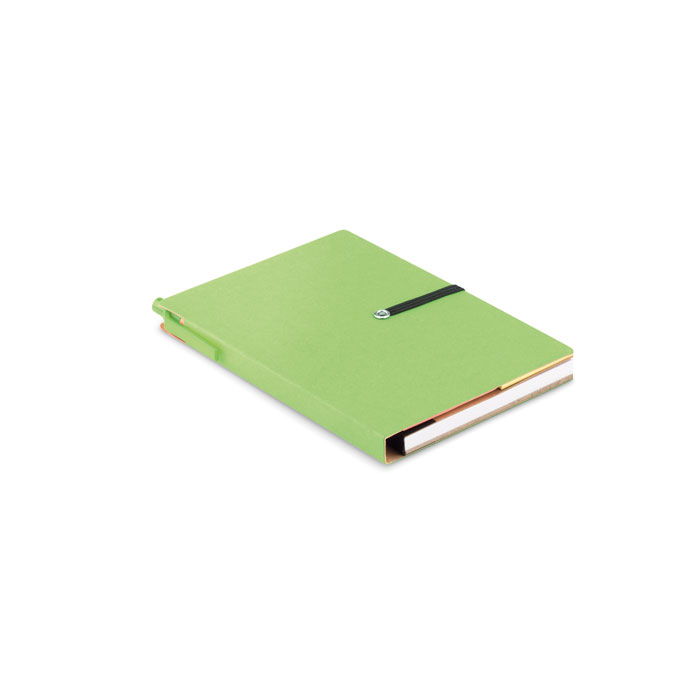 Recycled notebook pen green