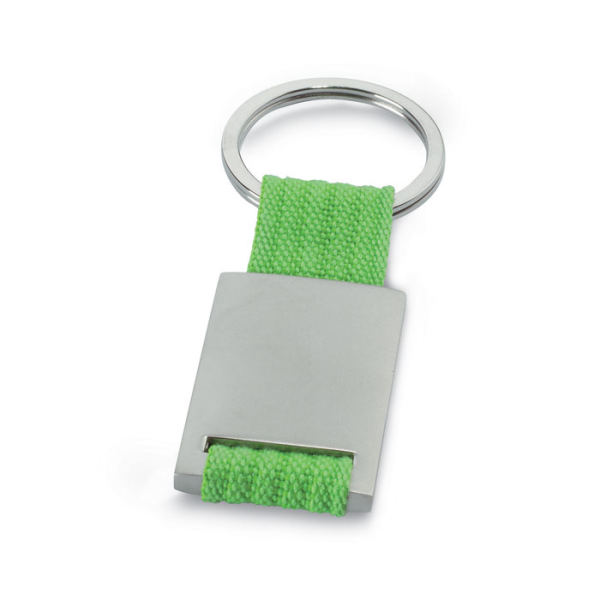 Webbing keyring green