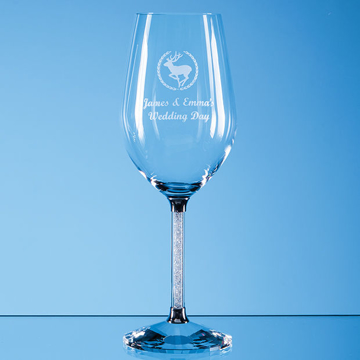 Show details for Set of Red Wine Glasses in a Gift Box Red wine glasses with diamante stems