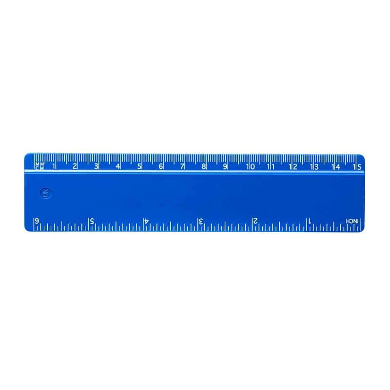 Blue 6 inch ruler