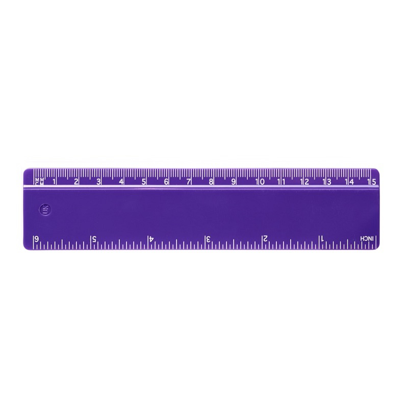 15cm ruler in purple