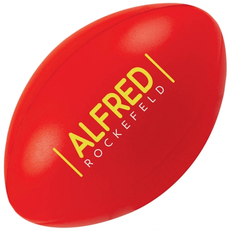 Rugby Ball Shape Stress Item Red
