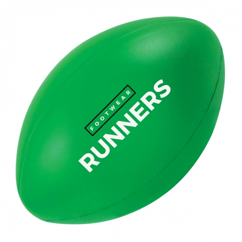 Rugby Ball Shape Stress Item Green